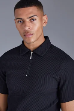 boohooMAN Short Sleeve Polo Stretch Fit Shirt | UK| Shirts