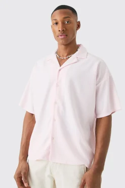 boohooMAN Short Sleeve Ribbed Boxy Shirt | UK| Shirts