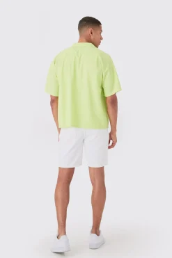 boohooMAN Short Sleeve Ribbed Boxy Shirt | UK| Shirts