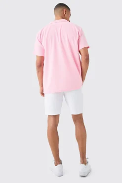 boohooMAN Short Sleeve Ribbed Oversized Shirt | UK| Shirts