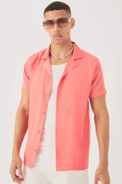 boohooMAN Short Sleeve Satin Shirt | UK| Shirts