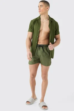 boohooMAN Short Sleeve Shirt & Swim Set | UK| Sets & Co-Ords