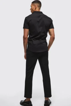 boohooMAN Short Sleeve Slim Fit Shirt | UK| Shirts