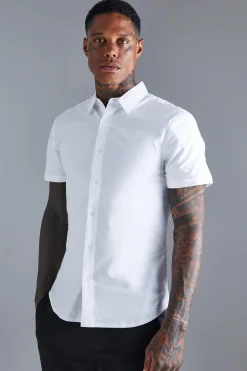 boohooMAN Short Sleeve Slim Shirt | UK| Shirts