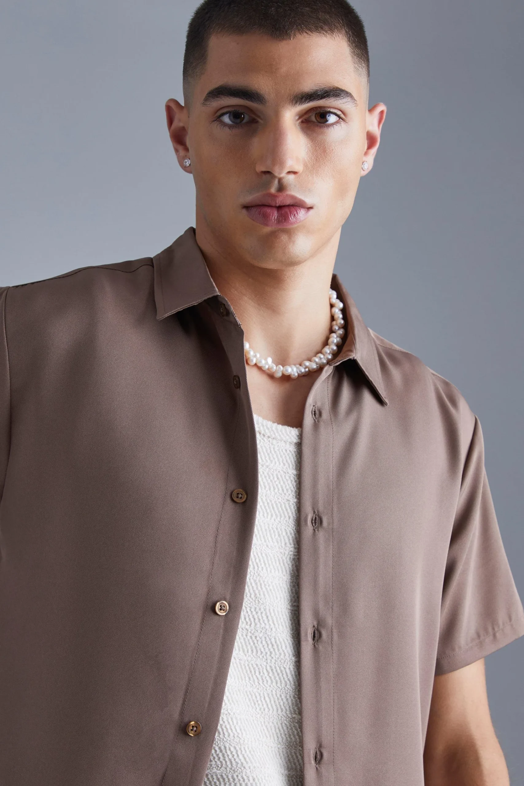 boohooMAN Short Sleeve Soft Twill Smart Shirt | UK| Shirts