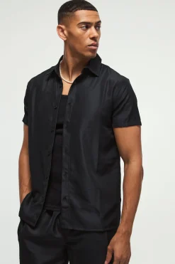 boohooMAN Short Sleeve Soft Twill Smart Shirt & Trouser | UK| Sets & Co-Ords