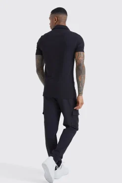 boohooMAN Short Sleeve Stretch Fit Jersey Shirt | UK| Shirts