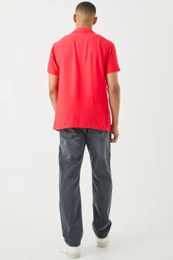 boohooMAN Short Sleeve Viscose Line Flower Shirt | UK| Shirts