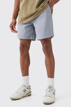 boohooMAN Shorter Length Relaxed Fit Elasticated Waist Chino Shorts In | UK| Shorts