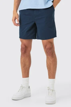 boohooMAN Shorter Length Relaxed Fit Elasticated Waist Chino Shorts In | UK| Shorts