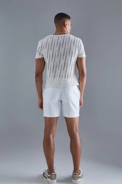 Shrunken Boxy Extreme Distressed T-shirt | UK^boohooMAN Hot