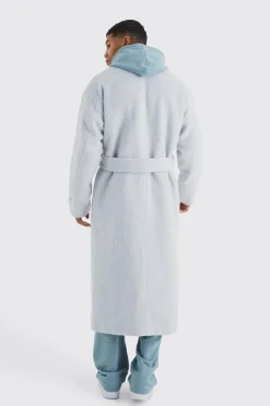 boohooMAN Single Breasted Brushed Wool Look Belted Overcoat | UK| Coats & Jackets