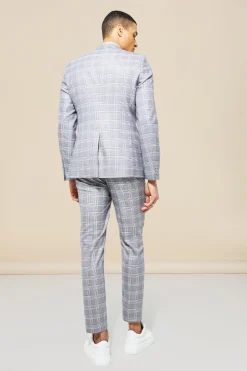 boohooMAN Single Breasted Skinny Check Suit Jacket | UK| Suits & Tailoring
