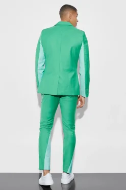 boohooMAN Skinny Colourblock Suit | UK| Suits & Tailoring