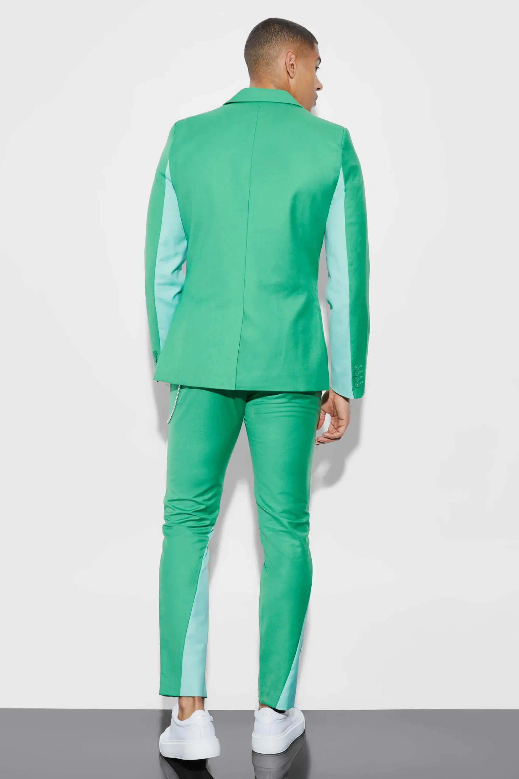 boohooMAN Skinny Colourblock Suit | UK| Suits & Tailoring