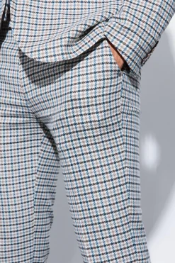 boohooMAN Skinny Cropped Checked Suit Trousers | UK| Suits & Tailoring|Trousers