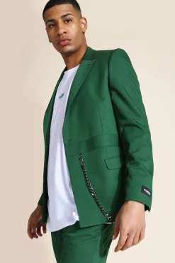 boohooMAN Skinny Double Breasted Chain Suit Jacket | UK| Suits & Tailoring