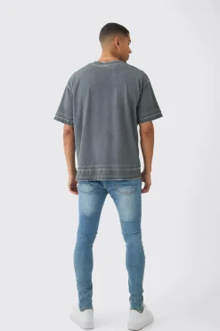 boohooMAN Skinny Fit All Over Ripped Jeans | UK| Trousers|Jeans