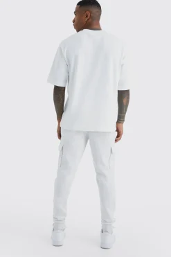 boohooMAN Skinny Fit Cargo Jogger | UK| Trousers|Joggers