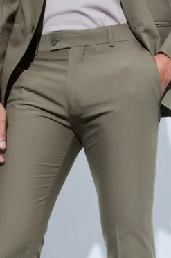 boohooMAN Skinny Fit Cropped Suit Trousers | UK| Suits & Tailoring|Trousers