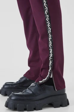 boohooMAN Skinny Fit Embellished Trouser | UK| Suits & Tailoring