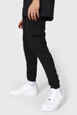 boohooMAN Skinny Fit Panelled Cargo Joggers | UK| Trousers|Joggers