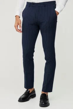 boohooMAN Skinny Fit Pinstripe Suit Trousers | UK| Suits & Tailoring|Trousers