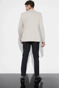 boohooMAN Skinny Fit Single Breasted Jersey Blazer | UK| Suits & Tailoring