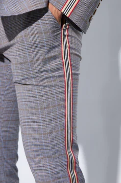 boohooMAN Skinny Fixed Waist Tailored Check Trouser | UK| Suits & Tailoring|Trousers
