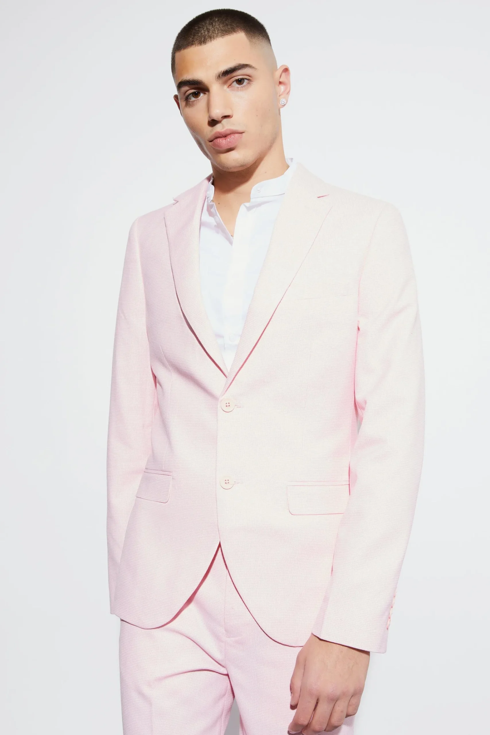 boohooMAN Skinny Micro Texture Suit Jacket | UK| Suits & Tailoring