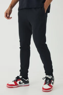 boohooMAN Skinny Pique Jogger | UK| Trousers|Joggers