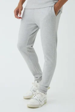 boohooMAN Skinny Pique Jogger | UK| Trousers|Joggers