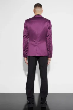 boohooMAN Skinny Satin Suit Jacket | UK| Suits & Tailoring