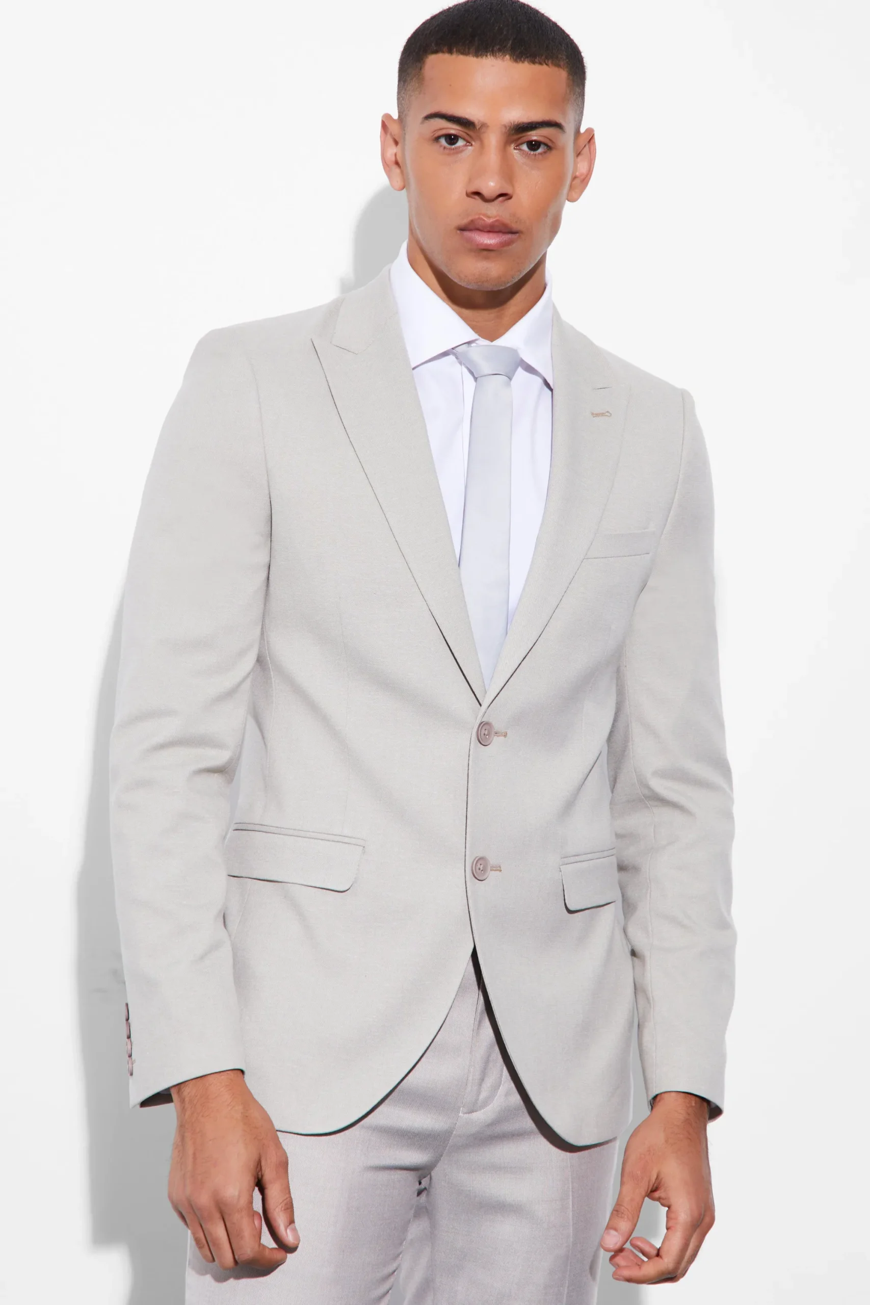 boohooMAN Skinny Single Breasted Linen Suit Jacket | UK| Suits & Tailoring