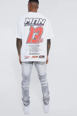 boohooMAN Skinny Stretch Heavy Bleached Ripped Jean | UK| Jeans