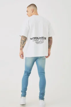 boohooMAN Skinny Stretch Ripped Bandana Jeans In | UK| Trousers|Jeans