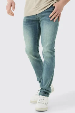boohooMAN Skinny Stretch Stacked Jean In | UK| Trousers|Jeans