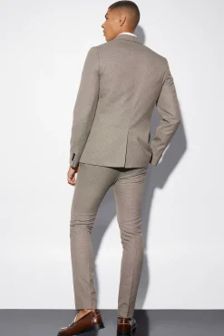 boohooMAN Skinny Textured Suit Jacket | UK| Suits & Tailoring