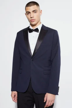 boohooMAN Skinny Tuxedo Single Breasted Suit Jacket | UK| Suits & Tailoring