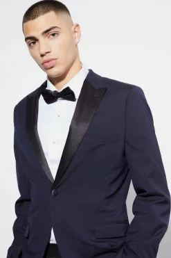 boohooMAN Skinny Tuxedo Single Breasted Suit Jacket | UK| Suits & Tailoring