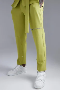 boohooMAN Skinny Zip Suit Trouser | UK| Suits & Tailoring