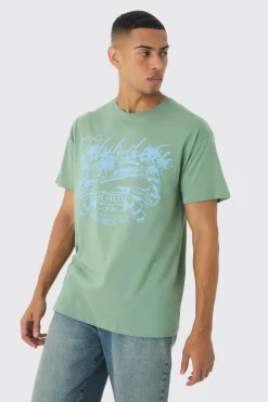 Slim Club D'Elite Print T-Shirt | UK^boohooMAN