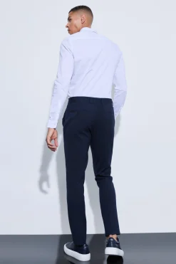 boohooMAN Slim Crop Pintuck Smart Jogger Trouser | UK| Trousers|Joggers