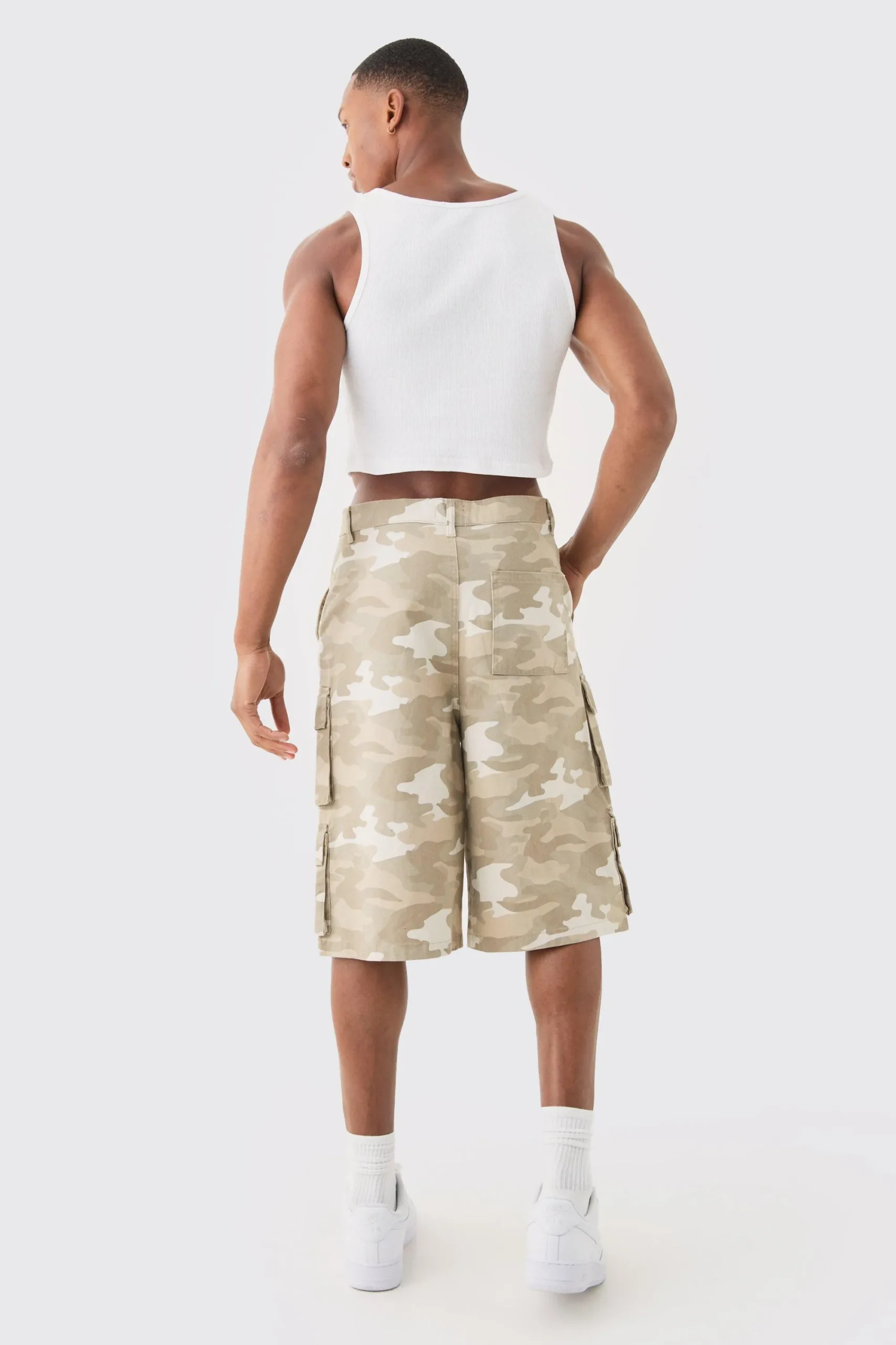 Slim Cropped Square Neck Interlock Vest | UK^boohooMAN Online