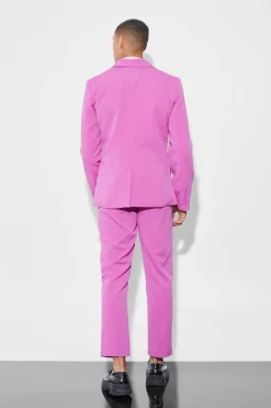 boohooMAN Slim Double Breasted Crinkle Suit | UK| Suits & Tailoring