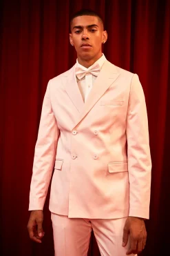 boohooMAN Slim Double Breasted Satin Suit Jacket | UK| Suits & Tailoring