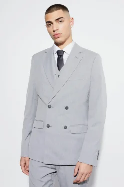 boohooMAN Slim Double Breasted Suit Jacket | UK| Suits & Tailoring