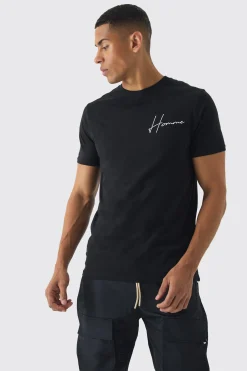 Slim Dove Back Print T-Shirt | UK^boohooMAN Clearance