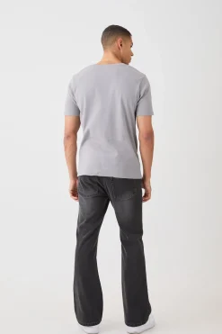 Slim Elegance Gloss Print T-shirt | UK^boohooMAN Hot