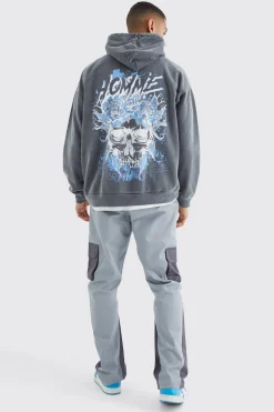 boohooMAN Slim Fit Colour Block Cargo Trouser With Woven Tab | UK| Trousers|Cargos